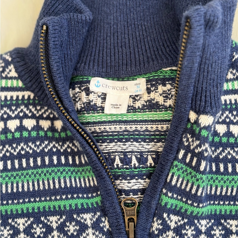 Crewcuts Blue and Green Sweater